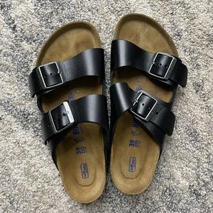 Black buckle Birkenstocks